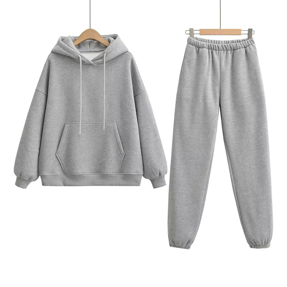 Fashionable Casual Solid Color Plus Size Sweatsuits ...